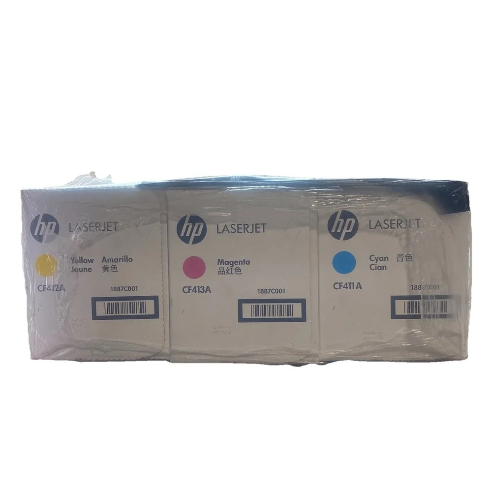 New HP 410A 3 Color Toner Set C M Y CE411A CE412A CE413A Sealed Box